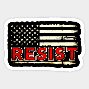 Resist Flag Sticker